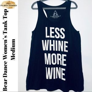 Bear Dance Racerback Tank, Women’s Medium, Black, NWOT, PrairieposherCA